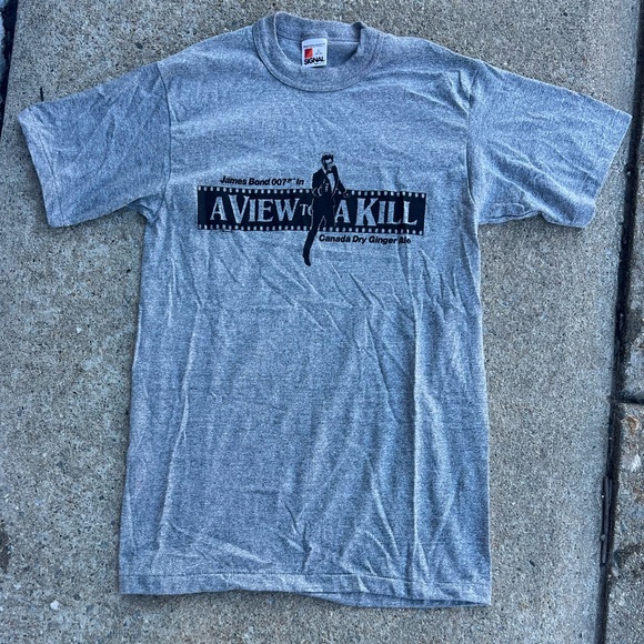 Other - Deadstock Vintage 1985 James Bond A View To A Kill Tshirt